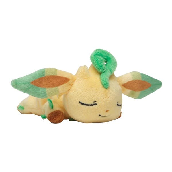 Pocket Monsters - Leafia - Kuttari Nuigurumi - Sleeping ver. (Pokémon Center)
