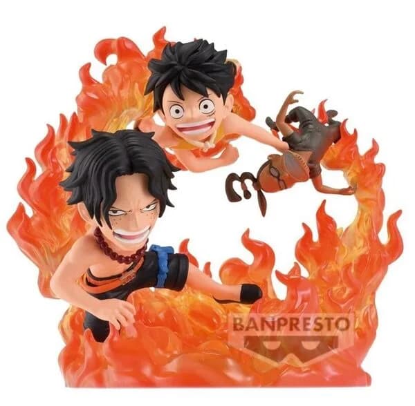 One Piece - Monkey D. Luffy - Mr.3 Galdino - Portgas D. Ace - Log Stories - World Collectable Figure (Bandai Spirits) 1