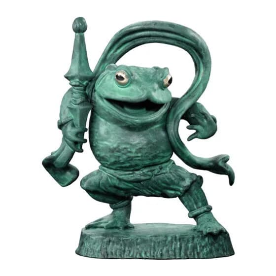 Original - Art in Gashapon - Art in Gashapon: Frog Statues of Kongo Rikishi  (1) - Gashapon - Frog Statues of Kongo Rikishi: Agyo - Bronze Colored (Bandai) 1