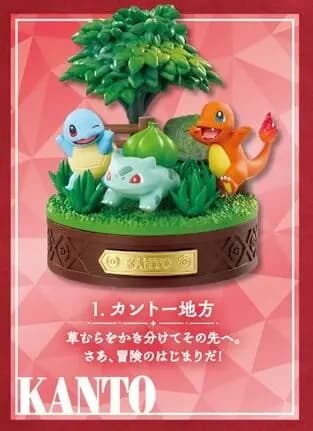 Pocket Monsters - Fushigidane - Hitokage - Zenigame - Pok&eacute;mon 30th Anniversary - Pok&eacute;mon Journey with You! Anniversary Hajimari no Bouken  (1) - Kanto Chihou (Re-Ment)