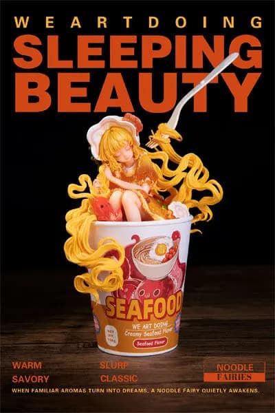 Original - Noodle Fairies Seafood Flavor Complete Figure (WeArtDoing)