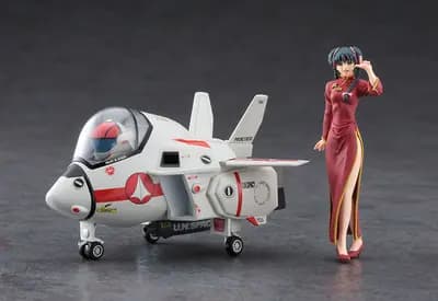 超時空要塞MACROSS - 鈴明美 - 蛋機系列 - VF-1J 女武神戰機 - 1/24 - 旗袍 (Hasegawa)