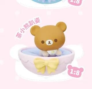 Rilakkuma - Chairoikoguma - Flocky Figure - Rilakkuma Cradle Baby Series Flocked Figure - Prone (LDCX) 1