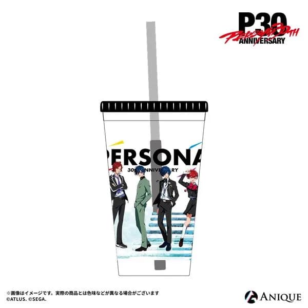女神異聞錄 Persona - 女神異聞錄2 罰 - 女神異聞錄2 罪 - 女神異聞錄3 攜帶版 - 女神異聞錄3 Reload - 女神異聞錄4 黃金版 - 女神異聞錄5 皇家版 - 女神異聞錄5：幻影夜行 - 天野麻耶 - 女性主人公 - 主人公 - 周防達哉 - 環保吸管 + 透明隨行杯 - Persona 30th Anniversary - Rooftop (Anique) 1